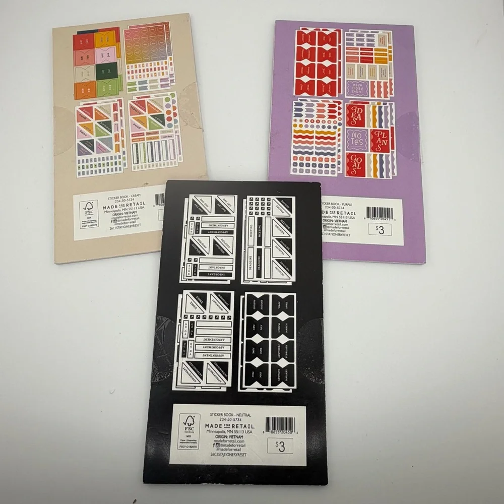 Planner Sticker Lot of 3 Packs - 700+ Stickers